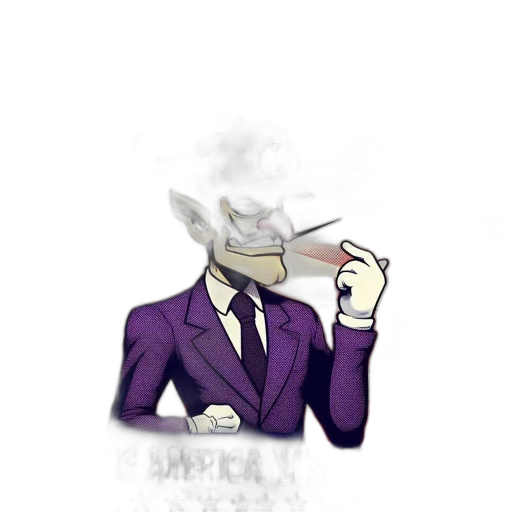 mask, staff, robot, hat, vaporwave, concept art, pixel art, cartoon transparent PNG cut-out