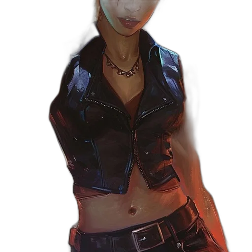jacket, mask, face, staff, cyberpunk, concept art, photorealistic, fantasy art transparent PNG cut-out