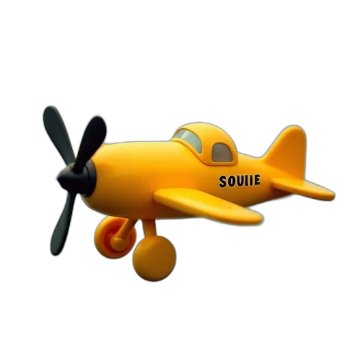 weapon, staff, 3d render, concept art, cartoon, yellow, toy, airplane transparent PNG cut-out