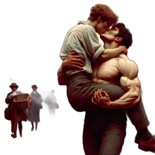 concept art, photorealistic, comic book art, oil painting, city street, fog, rain, fire transparent PNG cut-out