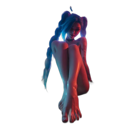 dress, creature, mask, hair, concept art, 3d render, pixel art, fantasy art transparent PNG cut-out