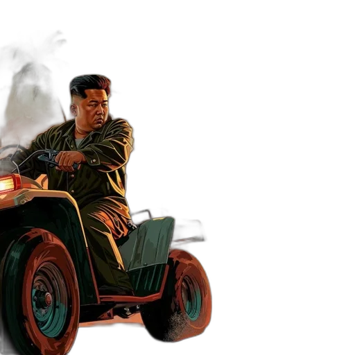 car, jacket, concept art, 3d render, photorealistic, comic book art, fire, game transparent PNG cut-out
