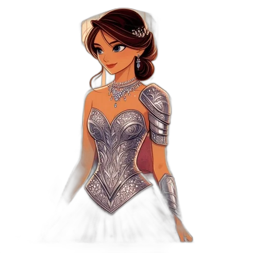 dress, jewelry, fantasy art, concept art, cartoon, comic book art, lavish, setting transparent PNG cut-out