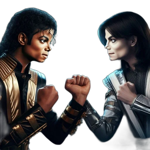 fantasy art, concept art, comic book art, photorealistic, two, individuals, one, male transparent PNG cut-out