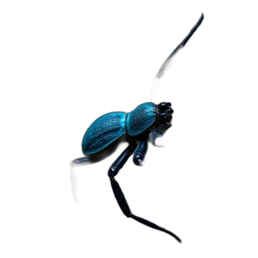 animal, creature, staff, robot, 3d render, concept art, photorealistic, blue transparent PNG cut-out