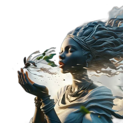 crown, mask, creature, face, concept art, fantasy art, 3d render, photorealistic transparent PNG cut-out