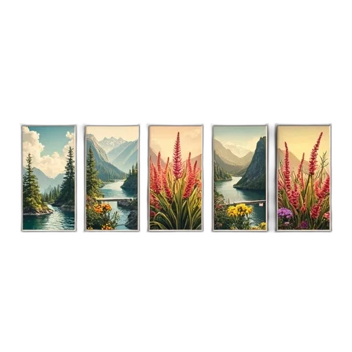 flower, photorealistic, oil painting, concept art, watercolor, sunset, beach, colorful transparent PNG cut-out
