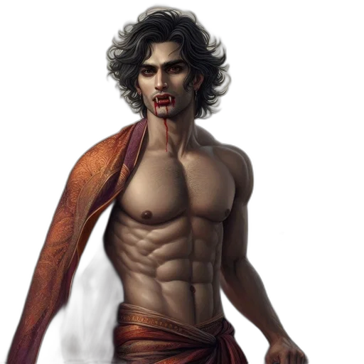 fantasy art, concept art, comic book art, photorealistic, autumnal, woodland, muscular, man transparent PNG cut-out