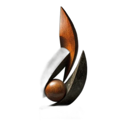 jewelry, staff, photorealistic, wooden, sculpture, two, intertwined, forms transparent PNG cut-out