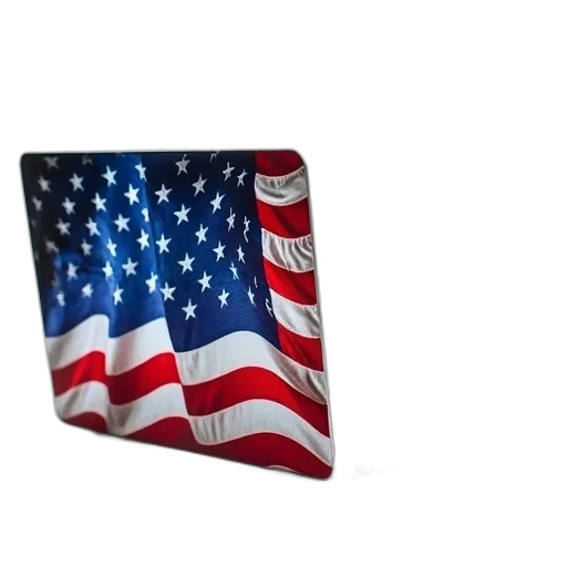 hat, sleek, silver, laptop, patriotic, american, flag, design transparent PNG cut-out