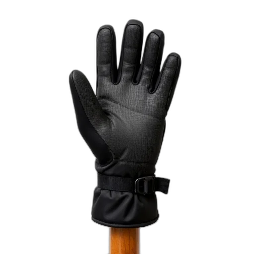 umbrella, staff, weapon, jacket, black, winter, glove, textured transparent PNG cut-out