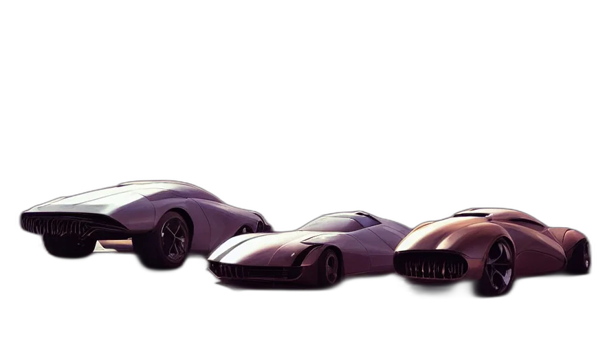 car, 3d render, concept art, photorealistic transparent PNG cut-out