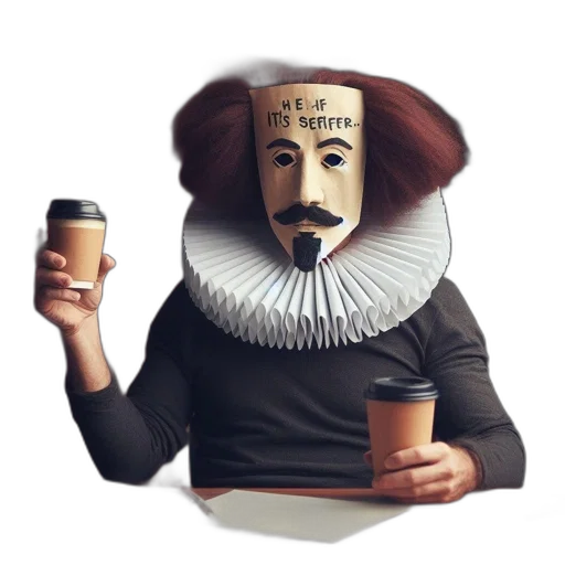 mask, hat, crown, face, 3d render, concept art, photorealistic, cartoon transparent PNG cut-out