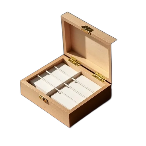 jewelry, wooden, box, hinged, lid, open, revealing, set transparent PNG cut-out