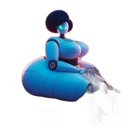 robot, jewelry, car, furniture, 3d render, concept art, cyberpunk, vaporwave transparent PNG cut-out