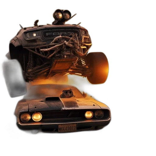 car, robot, weapon, concept art, 3d render, photorealistic, fantasy art, ford transparent PNG cut-out