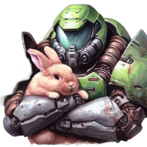 robot, concept art, pixel art, fantasy art, watercolor, outer space, green, individual transparent PNG cut-out