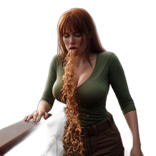 dress, staff, hair, weapon, 3d render, concept art, photorealistic, fantasy art transparent PNG cut-out