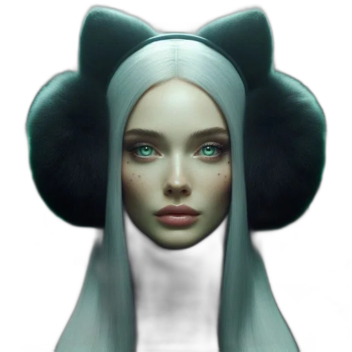 robot, face, hat, mask, fantasy art, concept art, 3d render, photorealistic transparent PNG cut-out