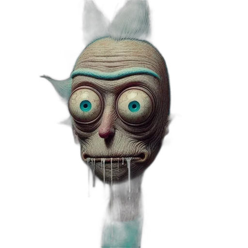 mask, robot, staff, creature, concept art, 3d render, fantasy art, cartoon transparent PNG cut-out