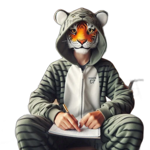 animal, jacket, mask, creature, photorealistic, concept art, fantasy art, 3d render transparent PNG cut-out