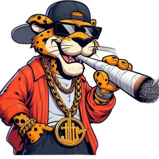 animal, jacket, staff, cartoon, concept art, comic book art, pixel art, anthropomorphic transparent PNG cut-out
