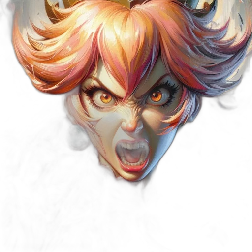 face, mask, crown, concept art, fantasy art, watercolor, photorealistic, vivid transparent PNG cut-out