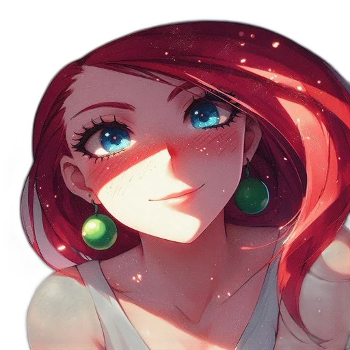 face, dress, crown, jewelry, anime, pixel art, concept art, fantasy art transparent PNG cut-out