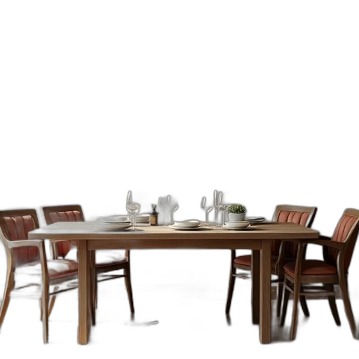 furniture, 3d render, earth tones, table transparent PNG cut-out