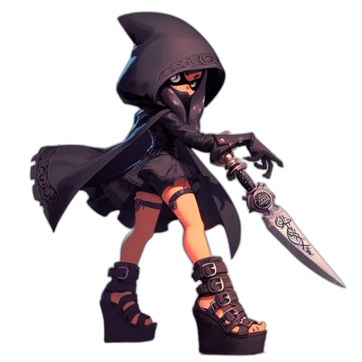 weapon, sword, staff, mask, concept art, 3d render, pixel art, fantasy art transparent PNG cut-out