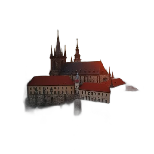 building, staff, crown, umbrella, 3d render, concept art, photorealistic, pixel art transparent PNG cut-out