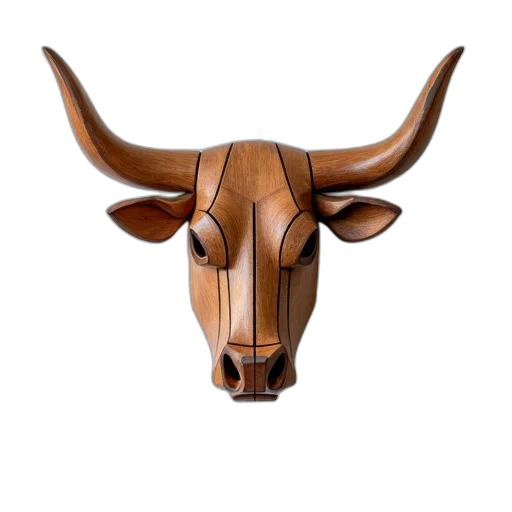 mask, animal, face, jewelry, photorealistic, 3d render, concept art, wooden transparent PNG cut-out