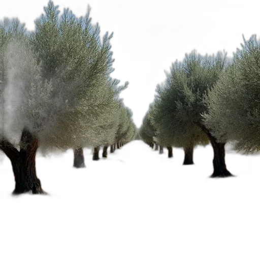 tree, 3d render, photorealistic, concept art, snow, fog, forest, rain transparent PNG cut-out