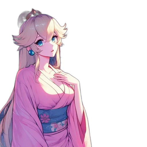 dress, crown, staff, dragon, anime, concept art, pixel art, fantasy art transparent PNG cut-out