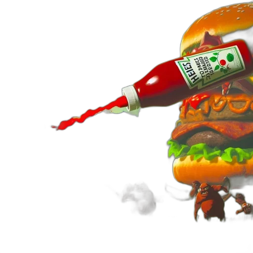 food, weapon, robot, bottle, concept art, 3d render, photorealistic, watercolor transparent PNG cut-out