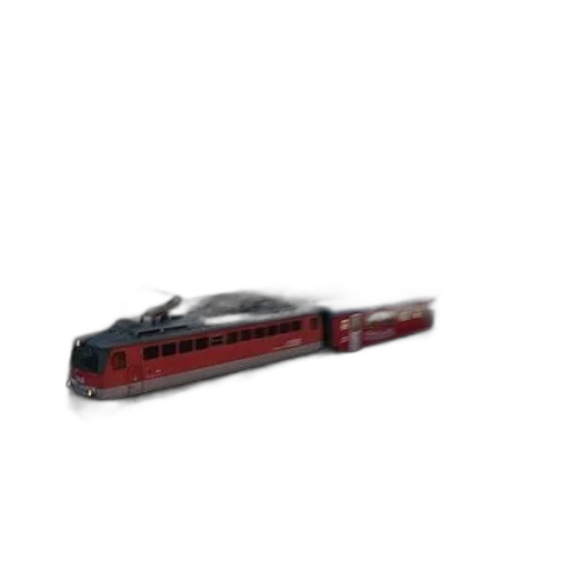 weapon, staff, red, train, traveling, down, tracks, city transparent PNG cut-out