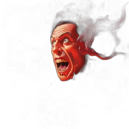face, mask, creature, concept art, photorealistic, comic book art, fantasy art, fire transparent PNG cut-out