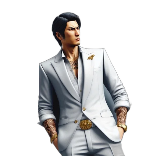 jacket, staff, concept art, photorealistic, 3d render, fantasy art, golden, earth tones transparent PNG cut-out
