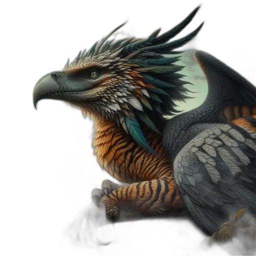 dragon, creature, animal, fantasy art, concept art, photorealistic, 3d render, majestic transparent PNG cut-out