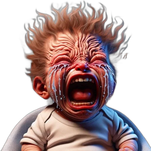 face, creature, mask, hair, photorealistic, concept art, 3d render, emotionally transparent PNG cut-out