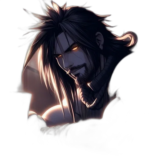face, mask, hair, creature, fantasy art, concept art, anime, comic book art transparent PNG cut-out