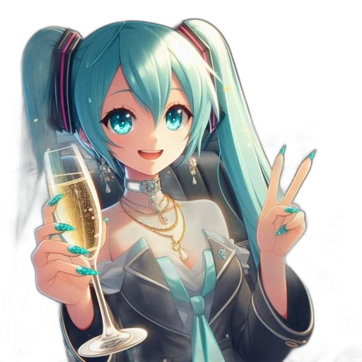 staff, bottle, robot, dress, anime, pixel art, vaporwave, concept art transparent PNG cut-out
