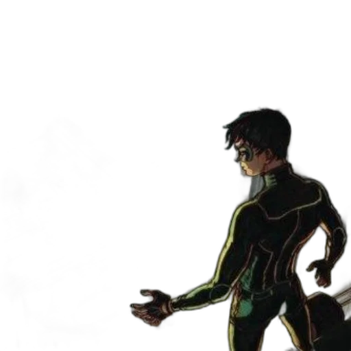 jacket, robot, comic book art, concept art, cartoon, 3d render, outer space, underwater transparent PNG cut-out