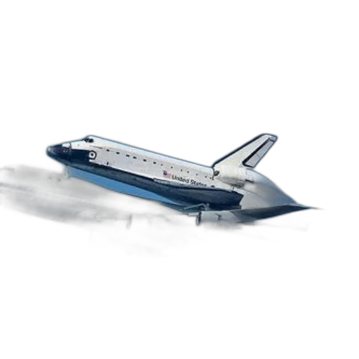 concept art, photorealistic, 3d render, outer space, space, shuttle, being, transported transparent PNG cut-out