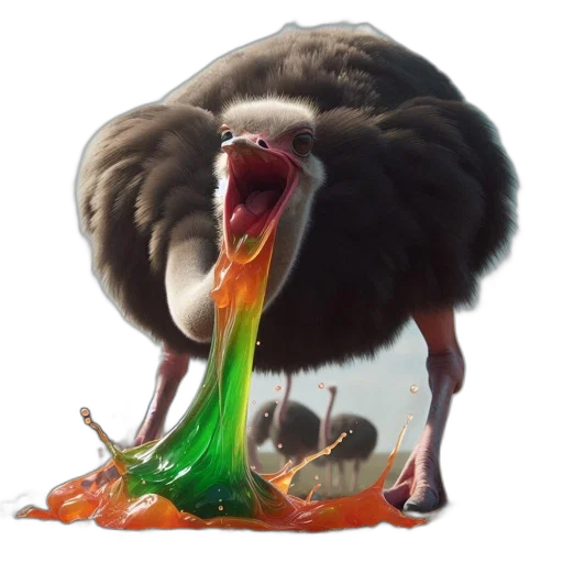 creature, animal, food, hair, concept art, 3d render, photorealistic, fantasy art transparent PNG cut-out