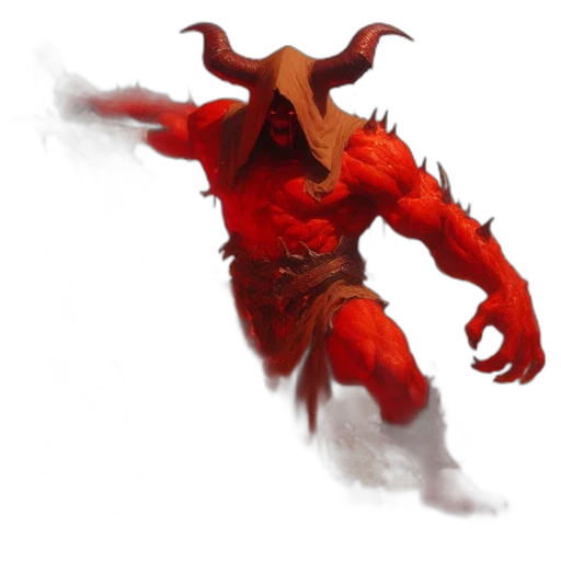 mask, creature, dragon, staff, concept art, fantasy art, 3d render, photorealistic transparent PNG cut-out