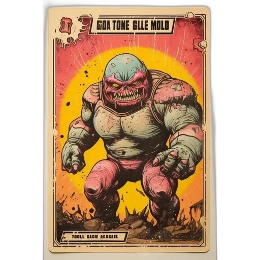 comic book art, concept art, monstrous, creature, 60a, tone, gle, mold transparent PNG cut-out