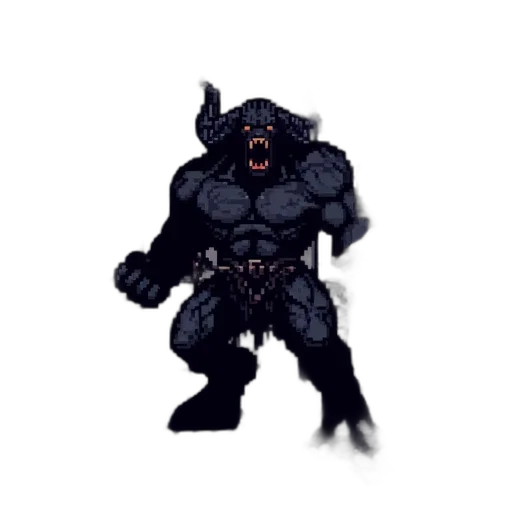 creature, animal, staff, mask, pixel art, concept art, fantasy art, 3d render transparent PNG cut-out