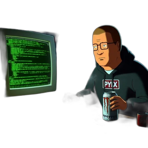 jacket, robot, pixel art, cyberpunk, concept art, cartoon, green, dimly transparent PNG cut-out