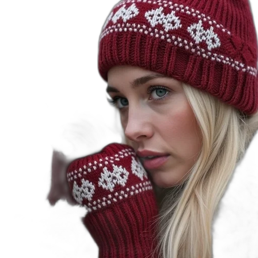 hat, face, photorealistic, red transparent PNG cut-out